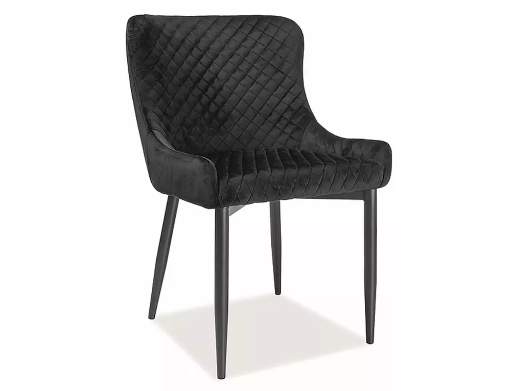 Sedia ristorante bistrot hotel Artus in tessuto di velluto nero con bracciolo 